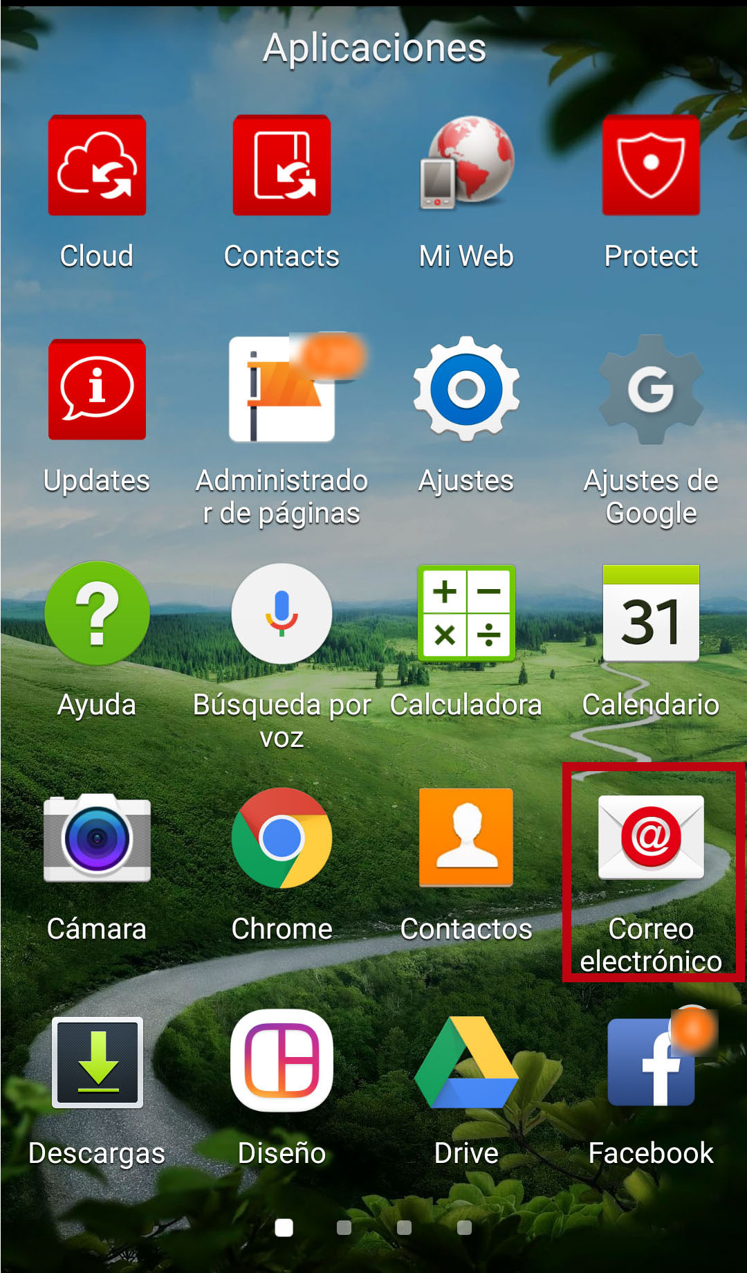 android configurar correo escritorio