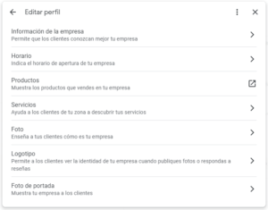 dar a conocer tu negocio local editar perfil de empresa